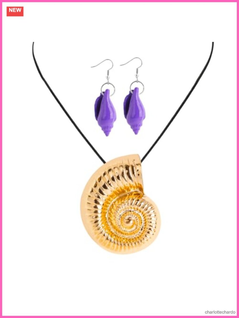 Seashell Necklace and Earrings Costume Accessory for Women Halloween